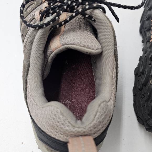 Merrell Depart Performance Hiking Shoes Dark Gull Grey Pink Trail Sneakers Sz 9 - Picture 10 of 12